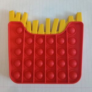 Fidget Toy Food Red & Yellow French Fries Sensory Pop Bubble